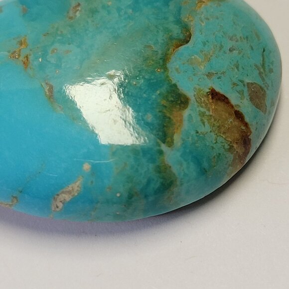 Large Turquoise Pendant Barse 925 Sterling Silver - Picture 14 of 15